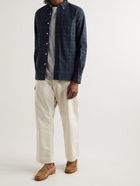 Beams Plus - Button-Down Collar Checked Cotton Shirt - Blue