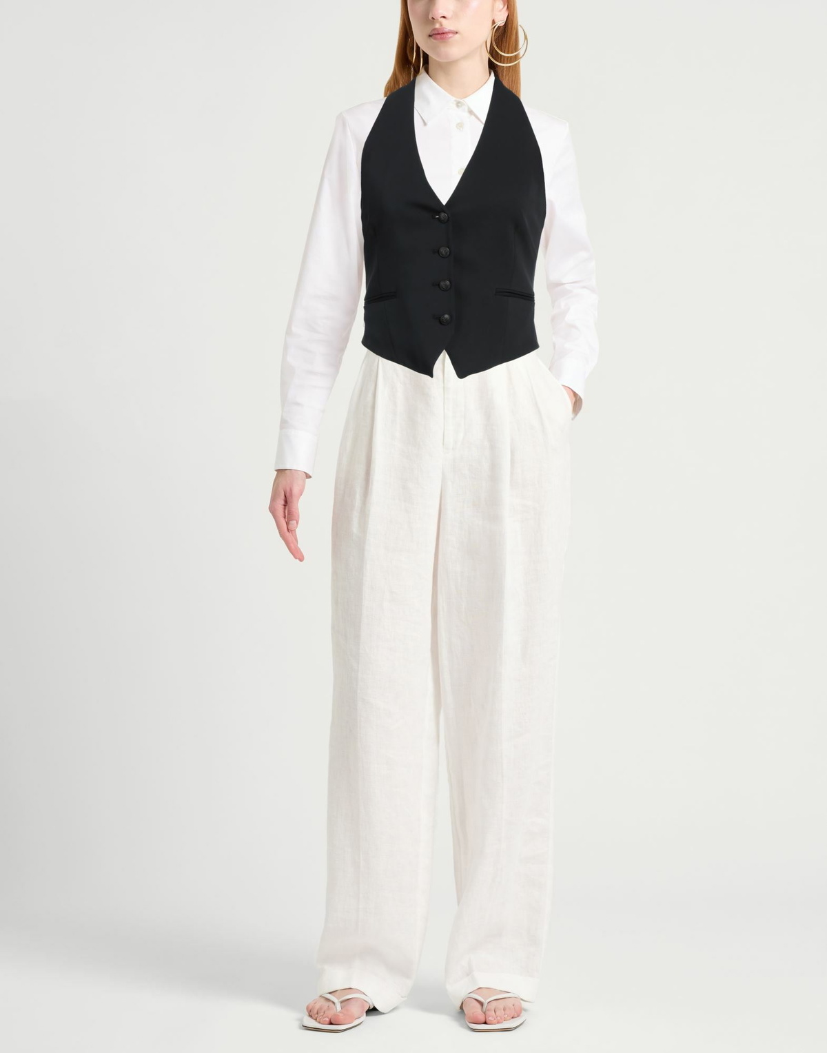 Rag & Bone Womens Tailored Vest in Black