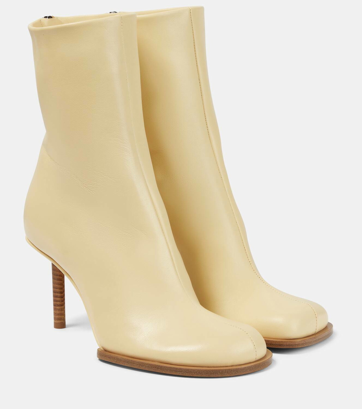 Jacquemus Les Bottines Rond Carré leather ankle boots