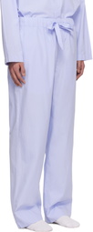 Tekla Blue Poplin Pyjama Pants