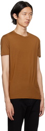 ZEGNA Brown Crewneck T-Shirt