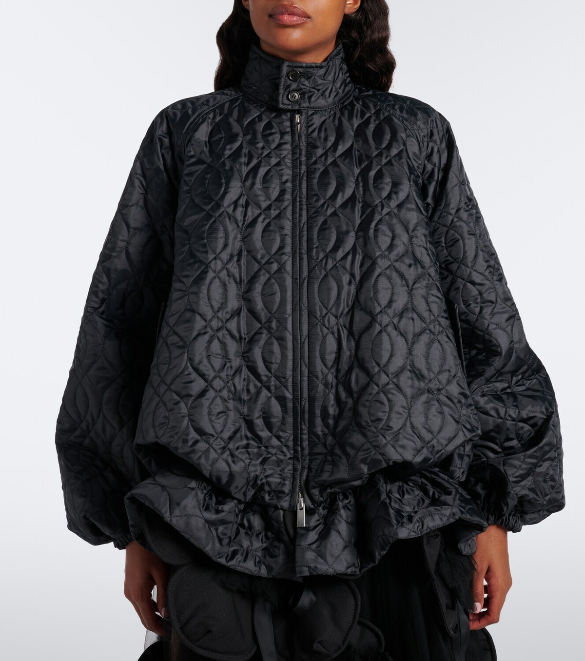Noir Kei Ninomiya Gathered quilted jacket