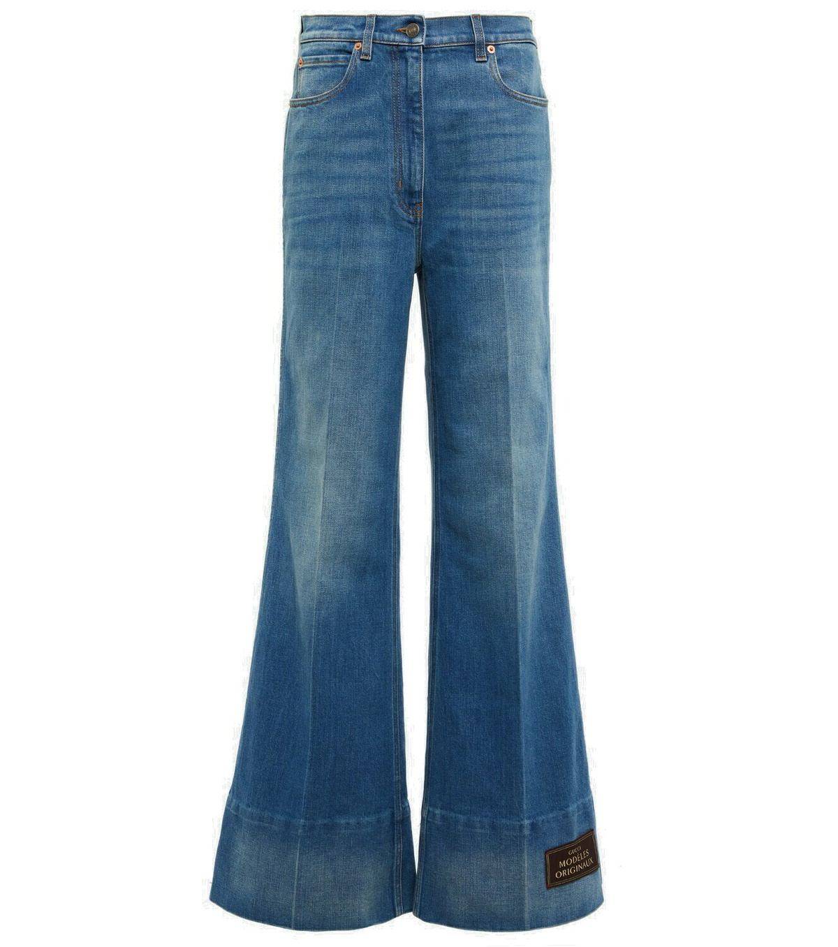 デニム・ジーパン Gucci Denim Flare Jeans Gucci - Embroidered flared jeans Gucci