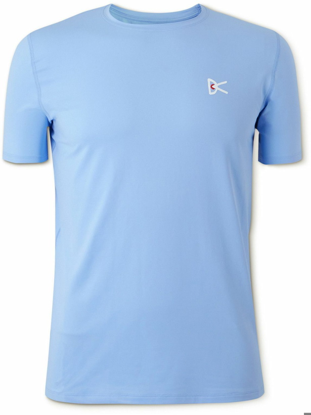 Photo: DISTRICT VISION - Deva-Tech Logo-Print Stretch-Jersey T-Shirt - Blue