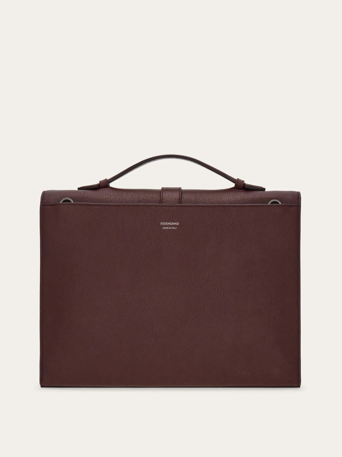 Ferragamo Mens Hug buckle briefcase in Red