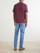 Brunello Cucinelli - Layered Cotton-Jersey T-Shirt - Burgundy