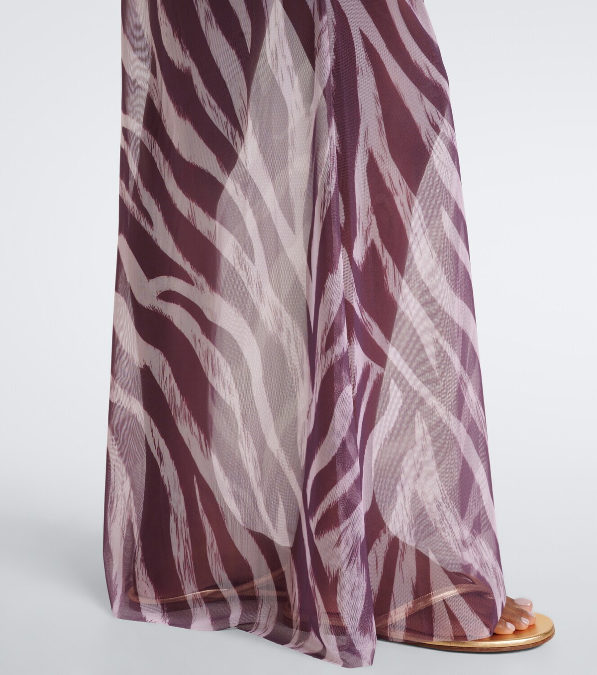 Bananhot Solay printed sheer maxi skirt