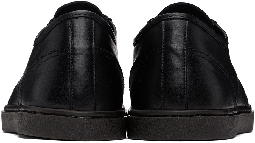 LEMAIRE Black Linoleum Basic Laced Up Sneakers Lemaire