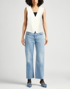 P. a.r. o.s. h. Womens Tailored Vest Ivory