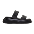 Julius Black Strap Sandals