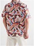 Albam - Miles Camp-Collar Printed Cotton Shirt - Multi