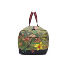 Gucci Green Canvas Flora Snake Duffle Bag