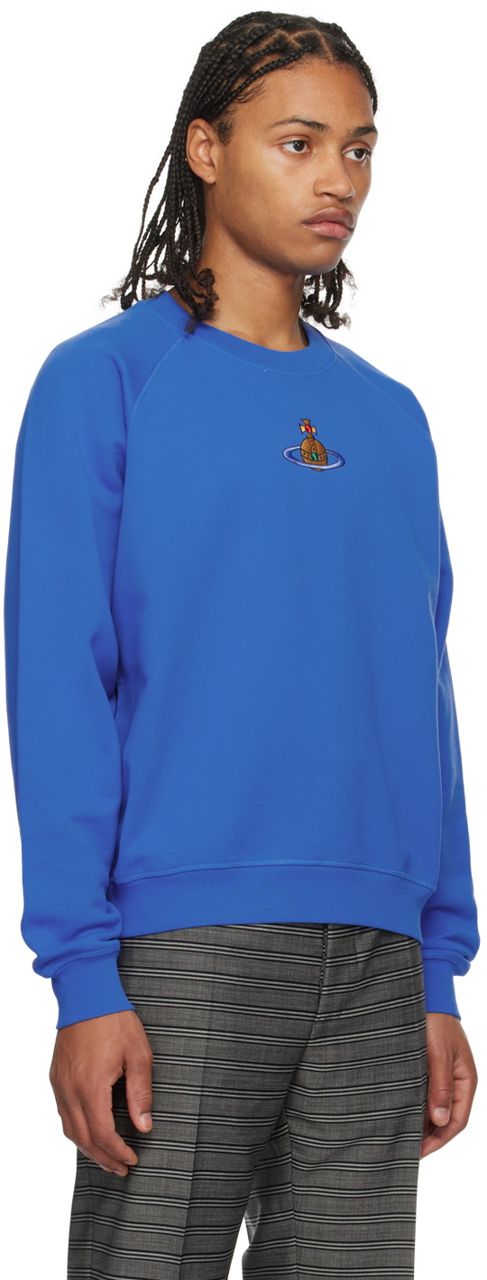 Vivienne Westwood Blue Embroidered Sweatshirt Vivienne Westwood