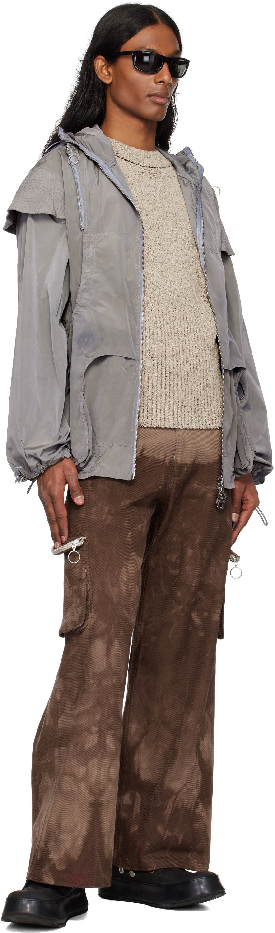Charlie Constantinou Brown Multi Pocket Cargo Pants