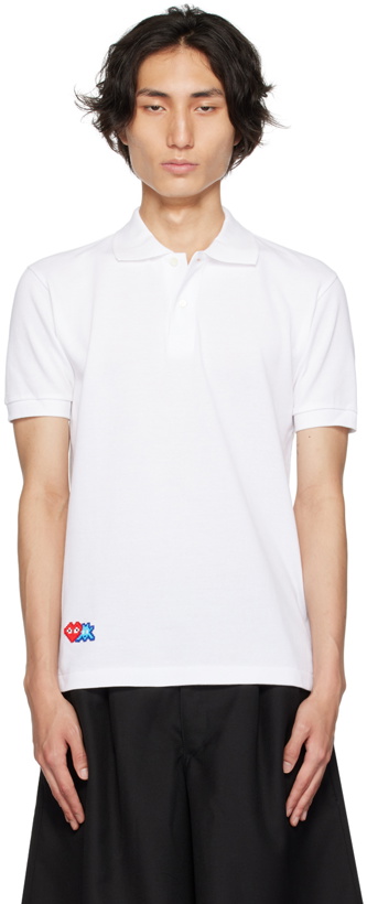 Photo: COMME des GARÇONS PLAY White Invader Edition Polo