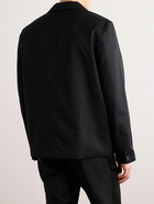 A.P.C. - Luc Unstructured Wool and Cotton-Blend Twill Suit Jacket - Black