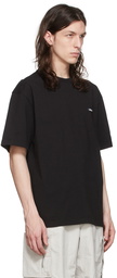 C2H4 Black Cotton T-Shirt