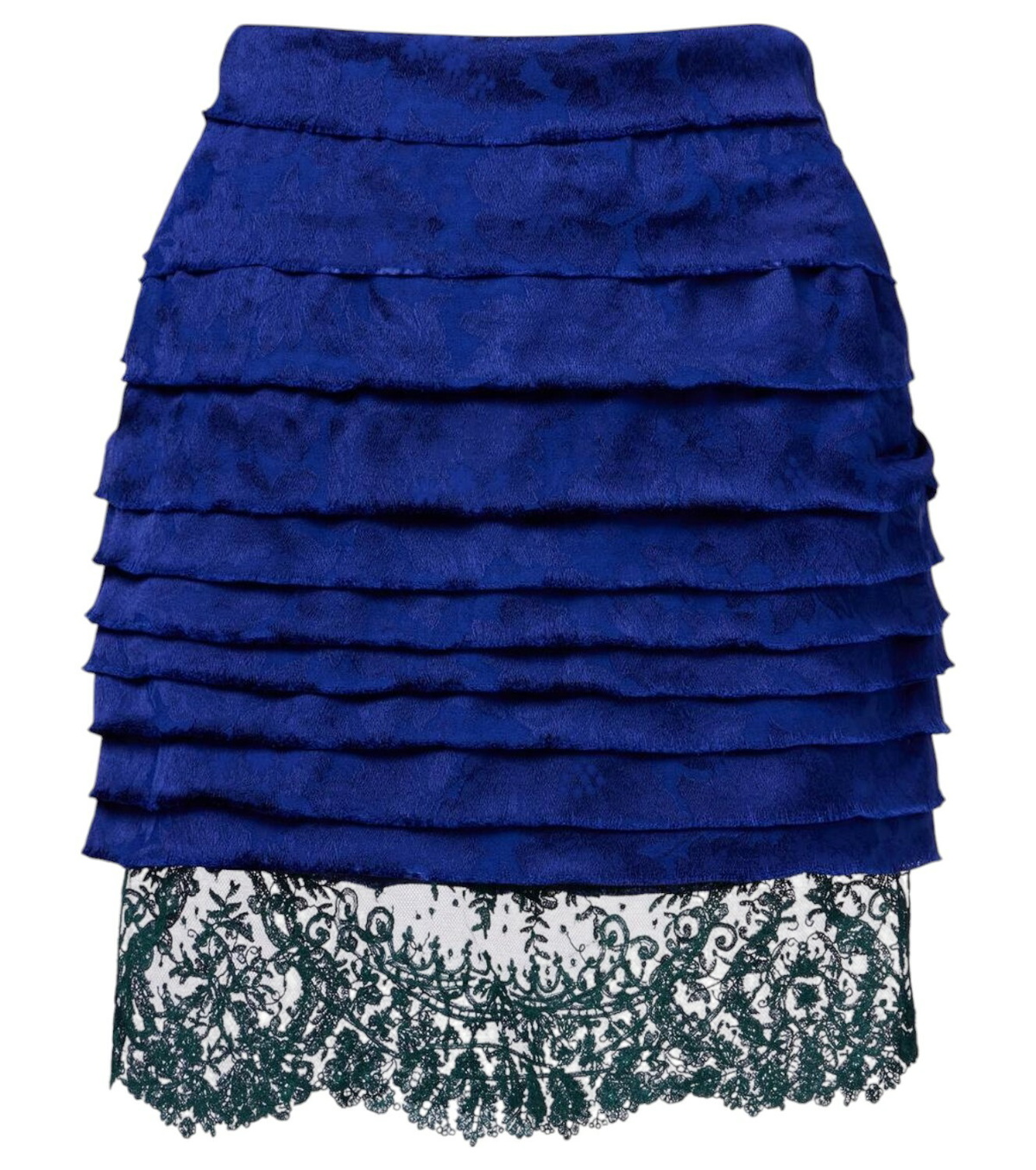 【Saint Laurent】PINSTRIPED WOOL SKIRT ネイビー Saint Laurent Pinstriped Wool Skirt - Navy | Editorialist
