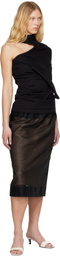 Christopher Esber Black Distort Cutaway T-shirt