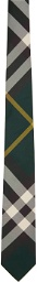 Burberry Green Check Silk Tie