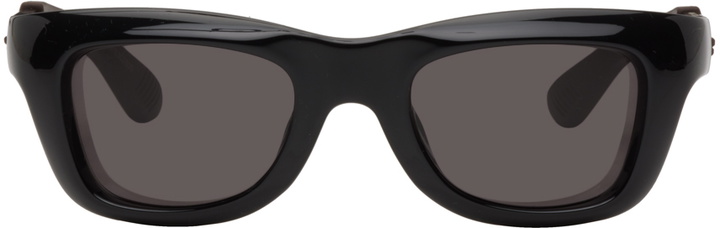 Photo: Bottega Veneta Black Square Sunglasses