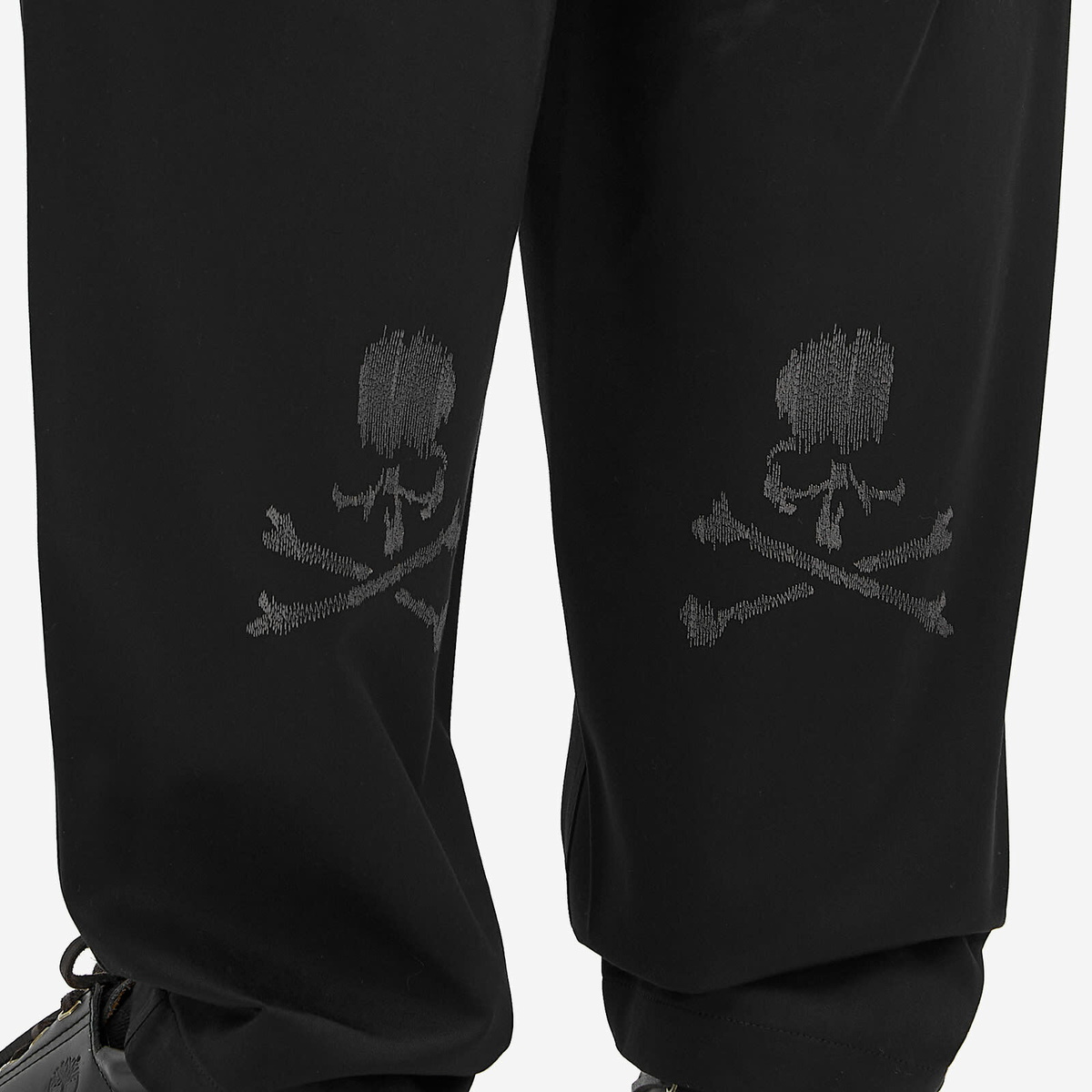 MASTERMIND WORLD Men's Belted Easy Fit Trousers in Black