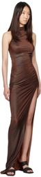 Rick Owens Lilies Orange Hollywood Svita Maxi Dress
