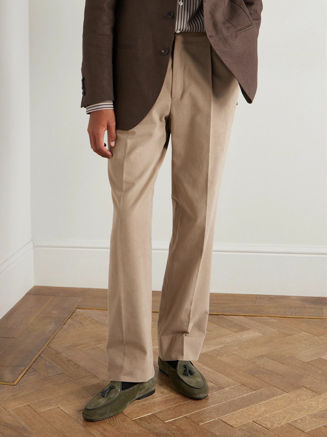 Rubinacci - Marphy Tasseled Suede Loafers - Green