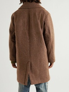 Blue Blue Japan - Double-Breasted Wool-Twill Coat - Brown