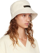 Essentials Off-White Twill Bucket Hat
