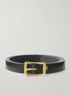 Yuketen - 2cm Leather Belt - Black