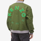 Kenzo Men's Back Logo Bomber Jacket in Dark Khaki