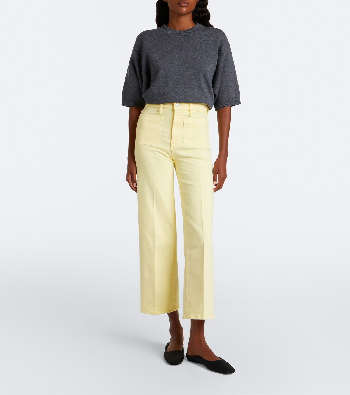 Frame Anchor cropped straight jeans