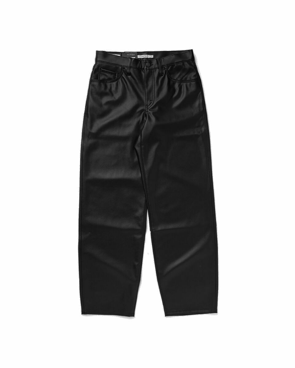 Photo: Levis Fx Leather Baggy Dad Black - Womens - Casual Pants