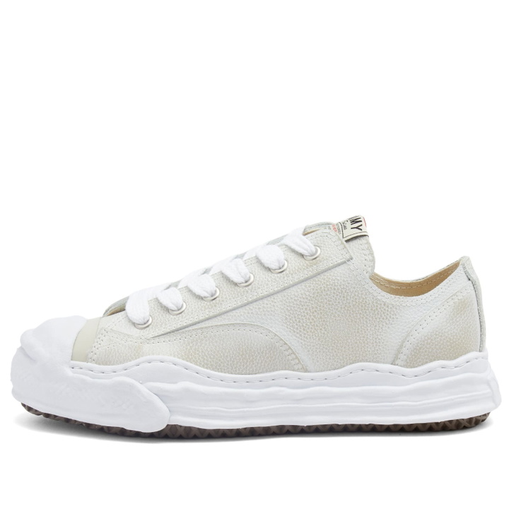 Photo: Maison MIHARA YASUHIRO Hank Shrink Leather Sneaker in White