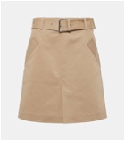 Toteme Belted cotton miniskirt