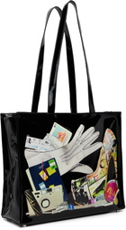 VAQUERA Black Trompe L'Oeil Tote