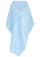 Talbot Runhof Floral-jacquard Woven Scarf - Light Blue - One Size