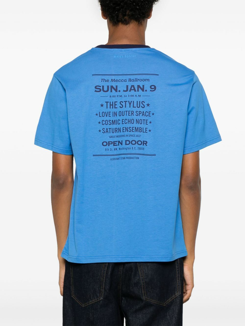 Wales Bonner Blue Jazz T-Shirt Wales Bonner
