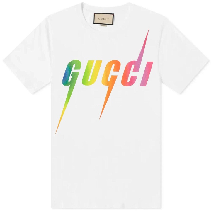 Photo: Gucci Men's Rainbow Blade T-Shirt in Sunlight