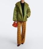 Dries Van Noten Floral puffer jacket