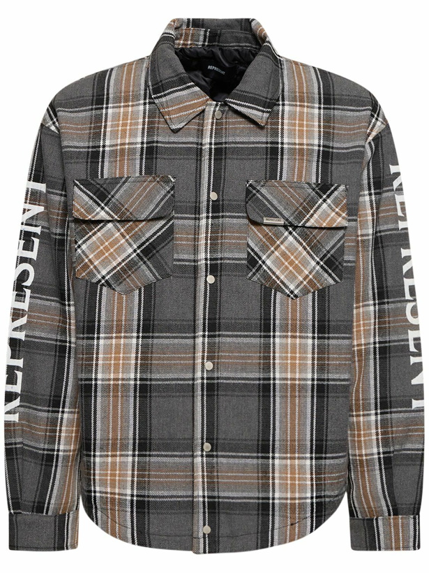 Photo: REPRESENT - Checked Quilted Flannel Shirt