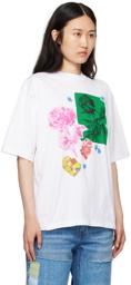 Marni White Collage Flowers T-Shirt