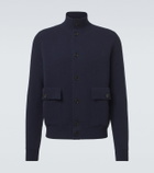 Lardini Knitted wool-blend jacket