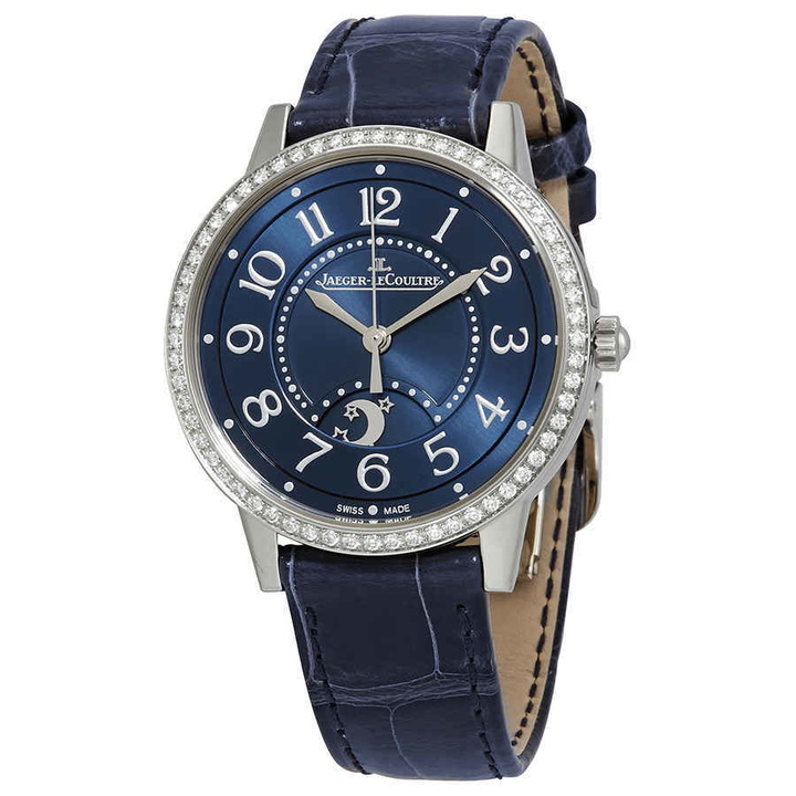 Photo: Jaeger LeCoultre Rendez-Vous Automatic Diamond Blue Dial Ladies Watch Q3448480