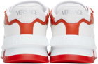 Versace White & Orange Odissea Sneakers
