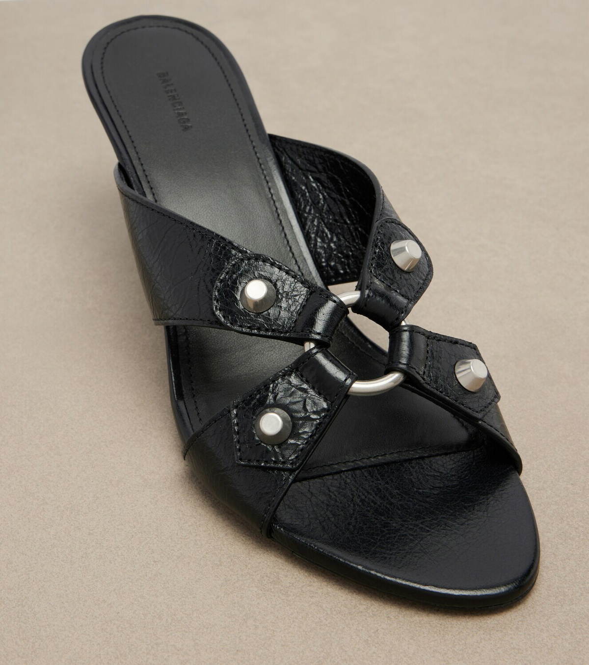 Balenciaga Cagole leather mules