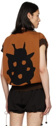 ANDREJ GRONAU SSENSE Exclusive Brown Vest