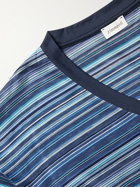ZIMMERLI - Striped Filoscozia Cotton Pyjama Set - Blue