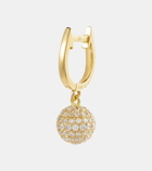 Ileana Makri Ball 18kt gold drop earrings with diamonds